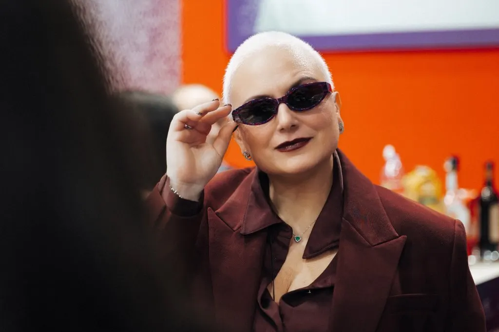 Alessandra Salimbene con un gruppo di ottici